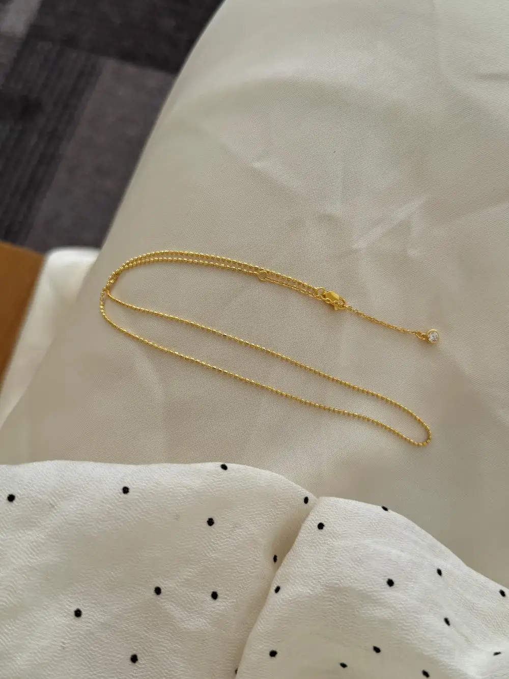 KAKODIY new 18K gold-plated fashion boutique jewelry 925 sterling silver bead chain necklace for women detail 3