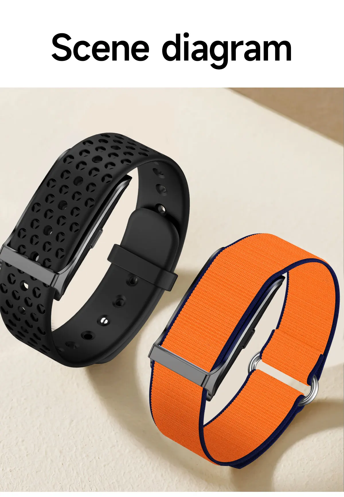 GH59 GPS Run Trajectory Smart Bracelet 1ATM Waterproof Call Message Notification Event Activity Tracker Screenless Smartwatch