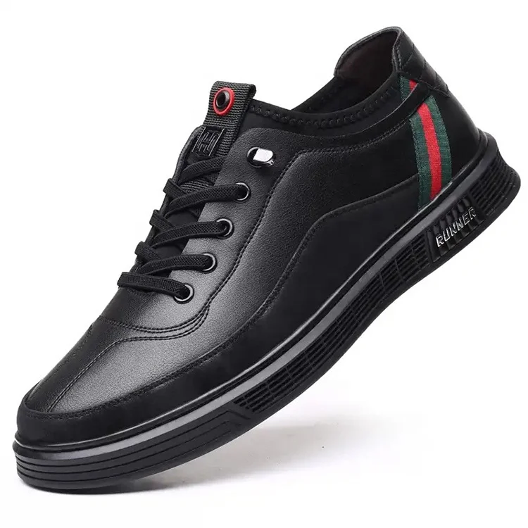 2020 White & Black Leather Sports Casual Shoes Men A Favorable Price - Buy Zapatos  Para Hombre Zapatos Casuales De Deporte Product on 
