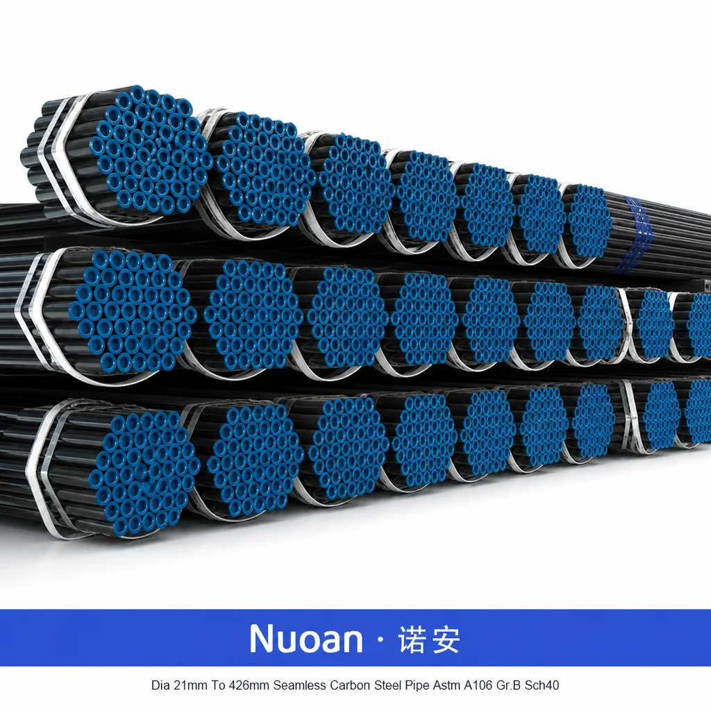 直径 21 毫米至 426 毫米无缝碳钢管 ASTM A106 B 级 Sch40 Sch80 Sch160