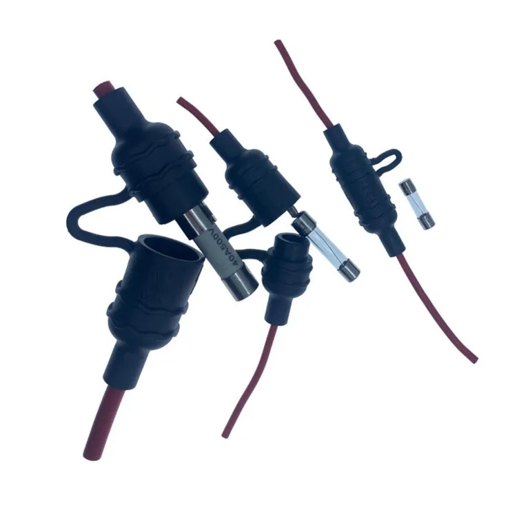 5.2x20 6x32 Ip67 Ip68 Cartridge Waterresistant Fuse Holder With Wire