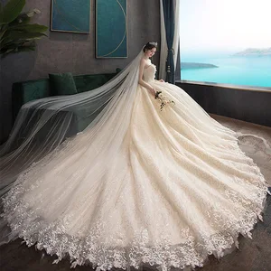 New Fashion Modest Lace Sleeveless Summer Bridal Gowns Wedding Dress for Women New