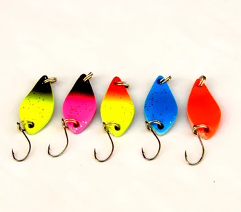 CHEERY SP214 3cm 2.6g Metal Spinner Baits Spoon Fishing Lures with Single Hook for Ocean Boat & Fly Fishing – Metal Jig – view 4