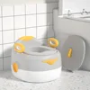 Three-in-one toilet gray hard cushion