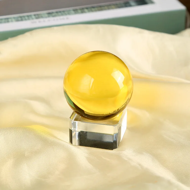 Colorful 40MM 60MM 80MM 100MM 200MM 300MM Pure K9 Crystal Glass Balls Seven Color Crystal Ball