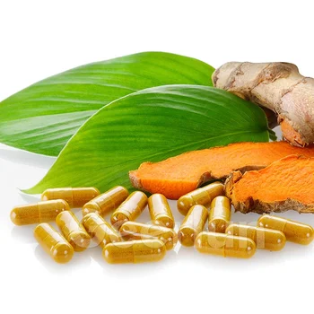OEM Organic Turmeric Root Extract Supplement 68 Billion CFU Digestive Support Turmeric Curcumin Capsules for Joint Health Boost
