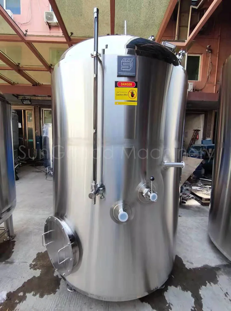7BBL Nano Brewery Brew Kettle With Whirlpool Tank by Direct Fire with Jet burner