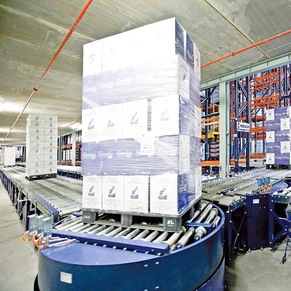 Motorized Pallet Turning Table Rotating Table Roller Conveyor  Manufacturer  for Handing Pallet
