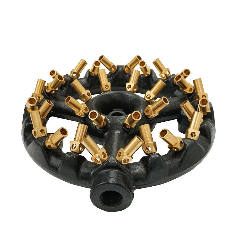 Commercial Use Natural Gas Jet Burner 32 Tips Jet Burner Brass Nozzle