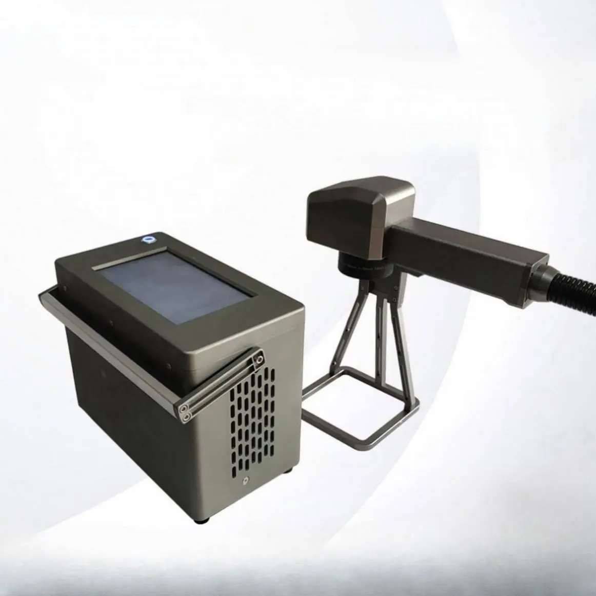 High Performance Portable Laser Fiber Optic Handheld Small Industrial Laser Marking Machine Portable Metal Coding Engraving