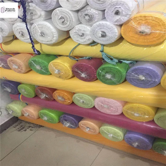 Горячая продажа трикотажная спортивная ткань Блокировка готовая Стоковая партия Быстрая