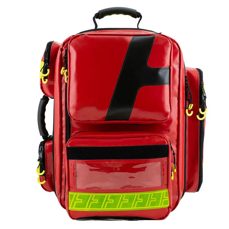 Tactical Waterproof 55L Red Emergency First Aid Bag Travel Medicine Organizer Backpack Medical Student Bag