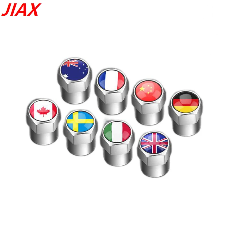 Black US USA American Flag Car Tire Valve Caps Car Tyre Wheel Stem Air Valve Cap | UK