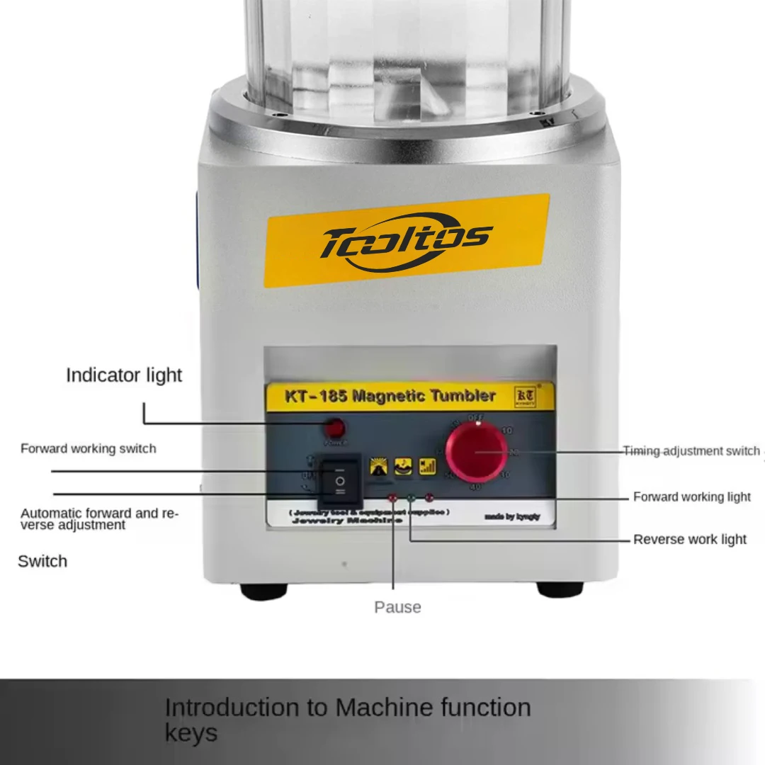 KT-185 Magnetic Tumbler - Efficient Jewelry Polishing