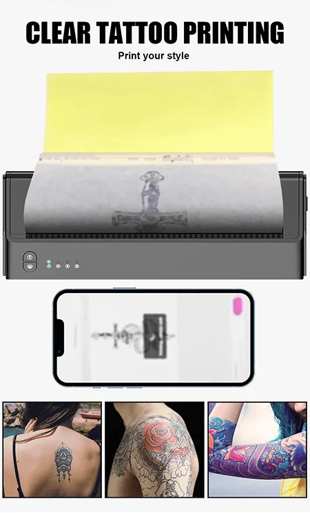MHT-P8008 Tattoo Stencil Thermal Printer - Portable Copier for
