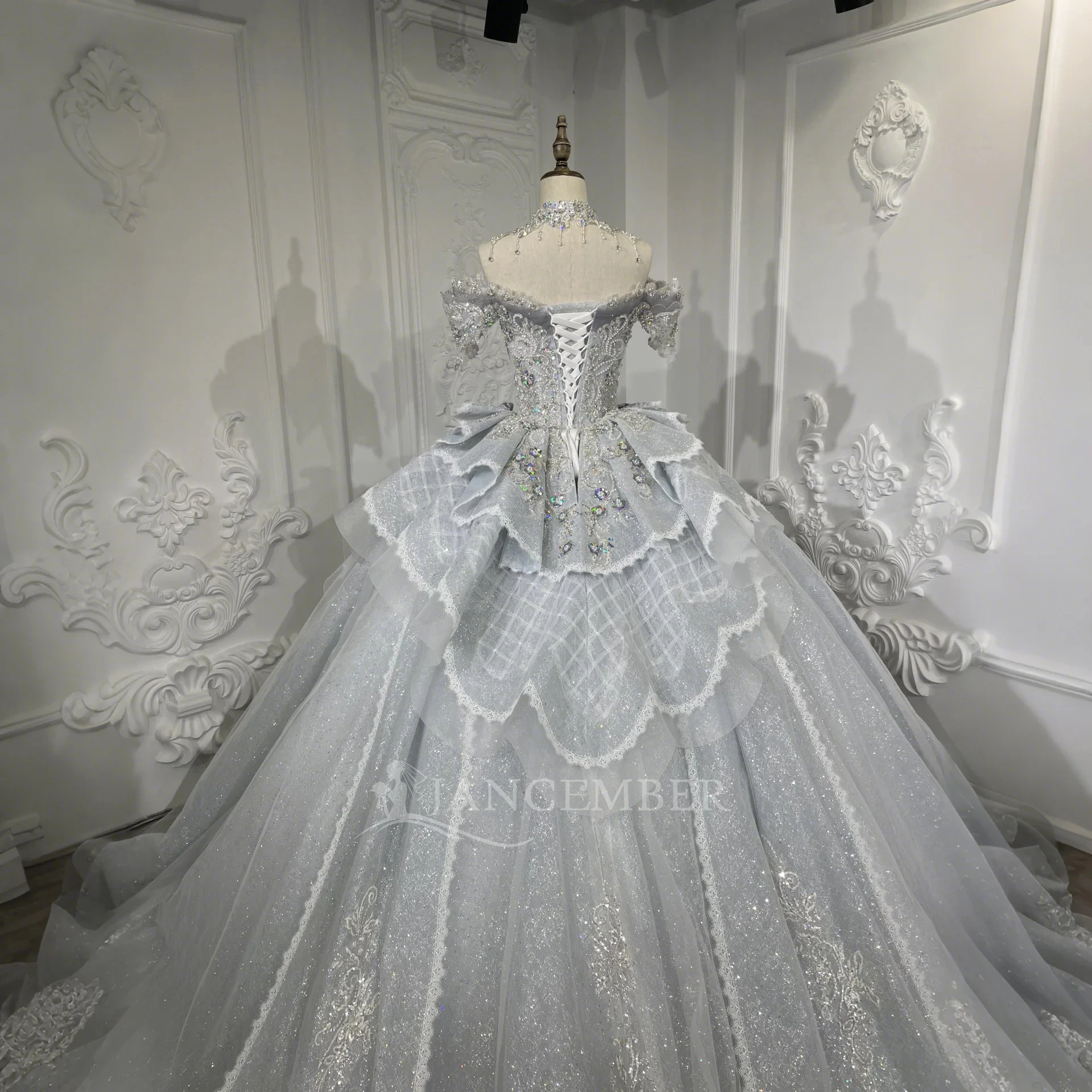 Enchanted Princess Cinderella Heavily Beaded Sequin Rhinestone Embellished Wedding Ball Gown Lslm07 Enchanted Princess Cinderella Heavily Beaded Sequin Rhinestone Embellished Wedding Ball Gown Lslm07