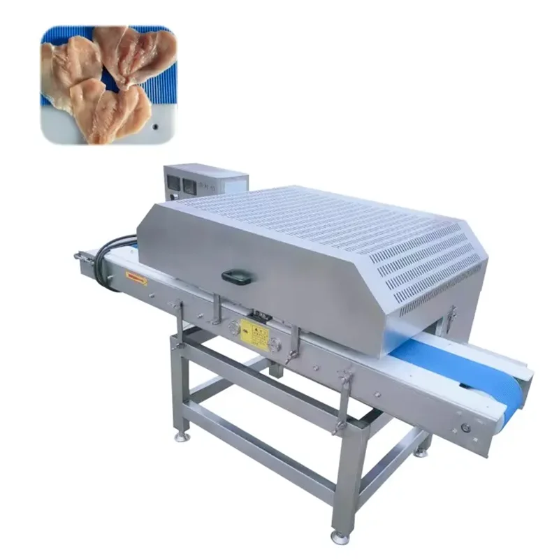 Horizontal Automatic Fresh Chicken Breast Slice Flake Pork Beef Jerky Meat Strip Cut Processing Slicer Machine MSM03001