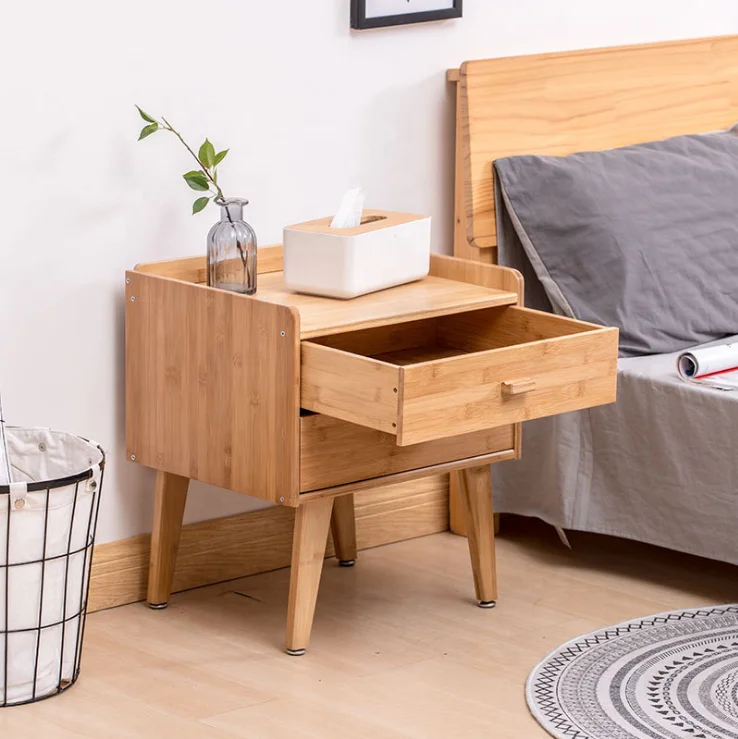 Тумбочка из бамбука в античном стиле, тумбочка для спальни