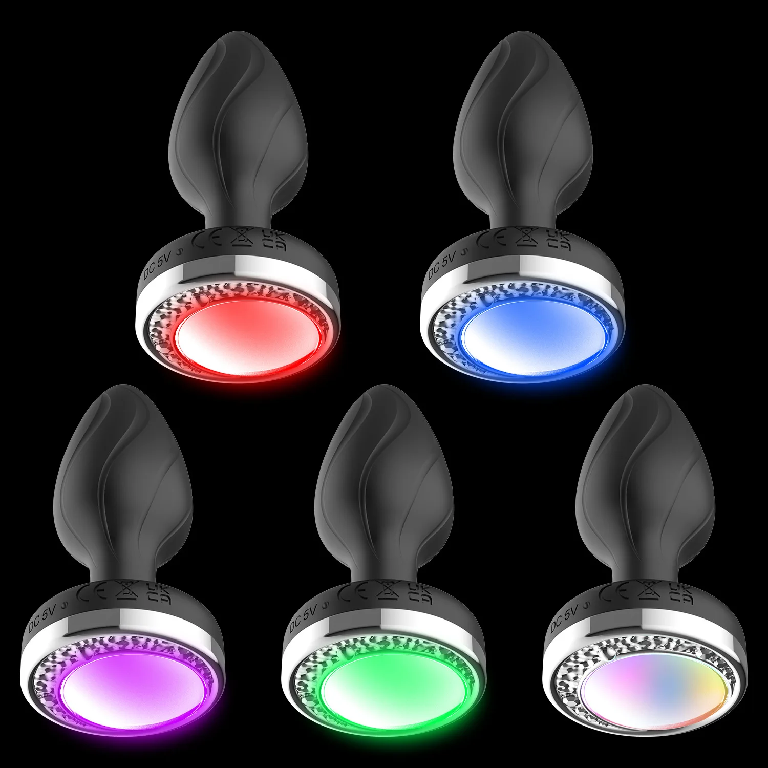Remote Control Silicone Led Anal Plug/Dildo/Toys/Beads Vibrator With Women'S Stimulator Adult Supplies Men Masturbator