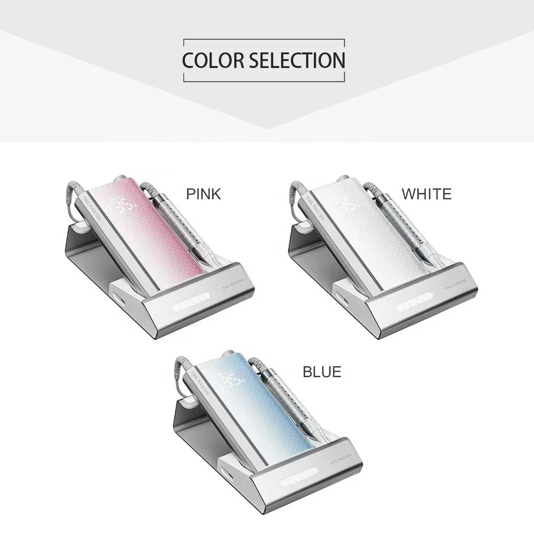 2025 New Style Fashion Rechargeable Portable Cordless Nail Drill Machine Acrylic Gel Polisher Brushless Motor for Nail Art Salon factory