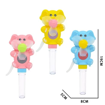 High quality elephant Presser wheel candy bar Children's cartoon creative candy play rainbow piece candy toy