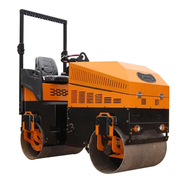 low price mini hydraulic vibrating drum 1 ton drum road roller compactor  machine  for paving