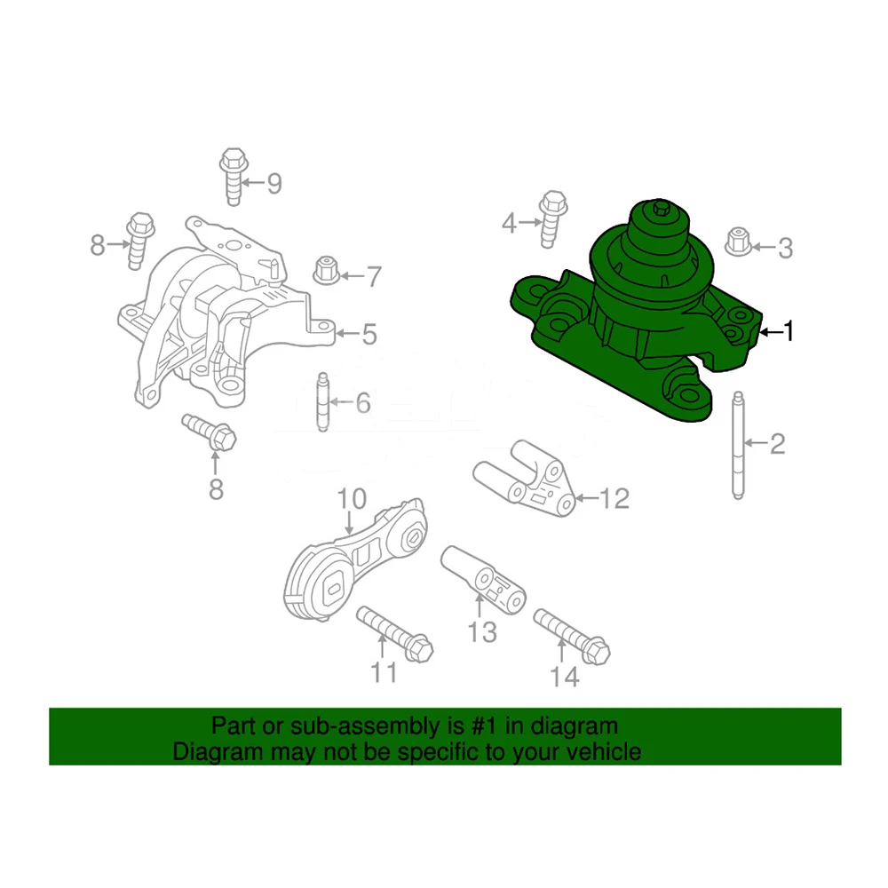 Where to Buy Car Parts POKESS Brand GB5Z6038A Engine Mounting for Ford... — 3
