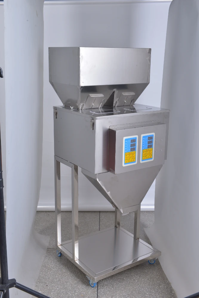 Multi Function 2 Head Linear Scale Vibration Feeder System Weighing Filling machine Machine