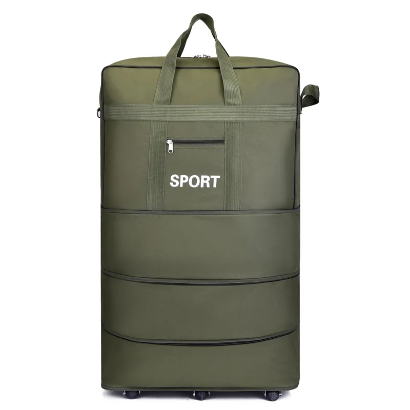 Large Capacity Luggage Travel Bags Durable Luggage Trolley Bags Waterproof  Expendable Wheeled Travelling Bags Luggage