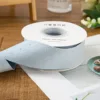 Cinta de cuero sintético azul claro con pedrería de 4 cm, 5 yardas.