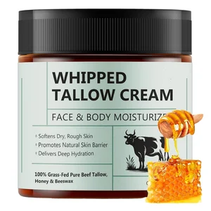 YECUCE 120G Organic Body Butter Lotion Handmade Whipped Tallow Balm with Infused Olive Oil Anti-Aging Hand Moisturizer