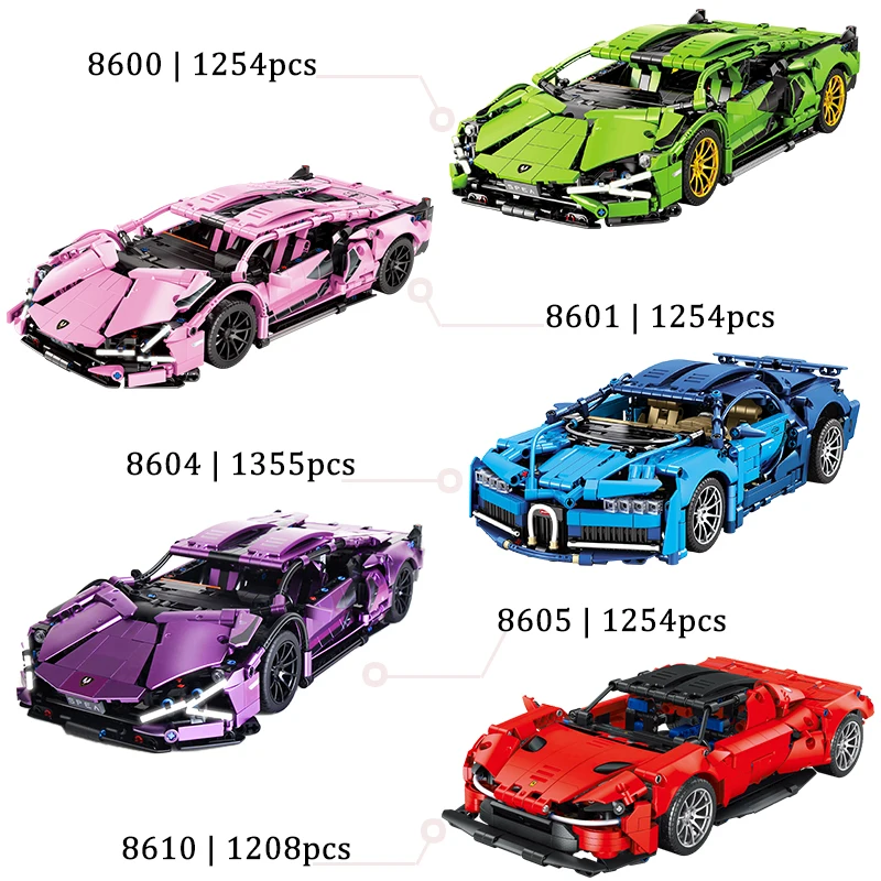 MJI 8618 Master Series - 1466+pcs Racing Green Speed Car Building