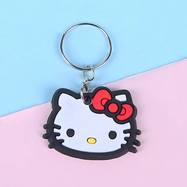 cute animal cartoon keychain cute key chains for woman bulk Silicone Key Chain for Adult