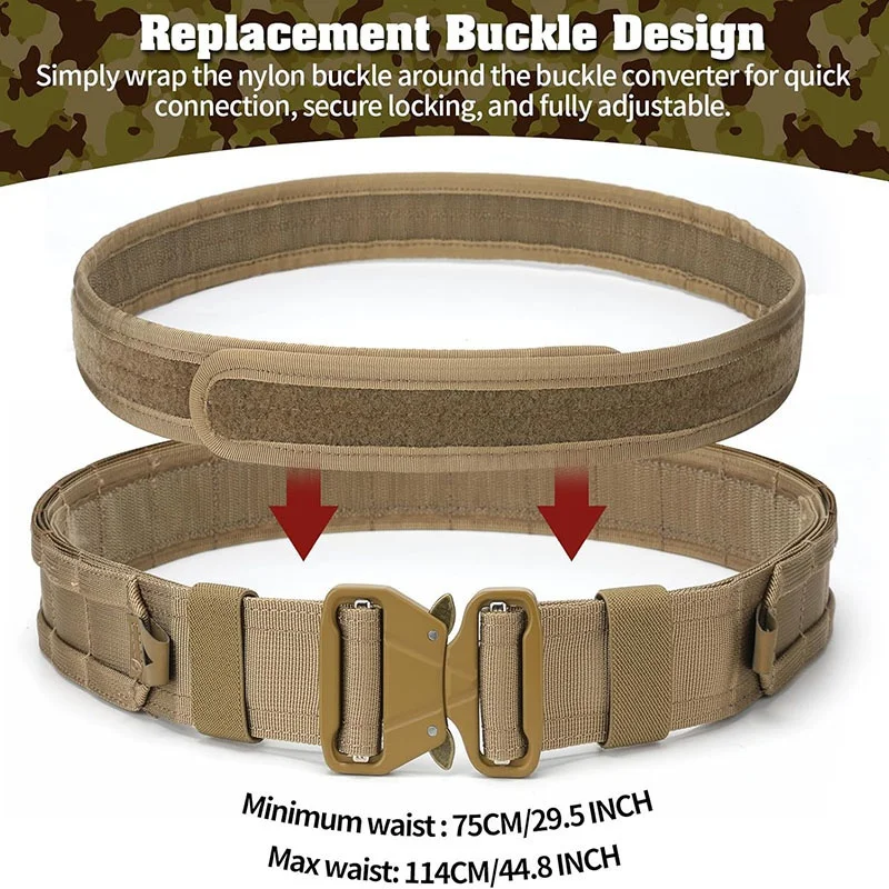 Modular Sport Enthusiasts High Density Material Quick Release Tactical Heavy Duty Belt High Density Material Tactical Belt