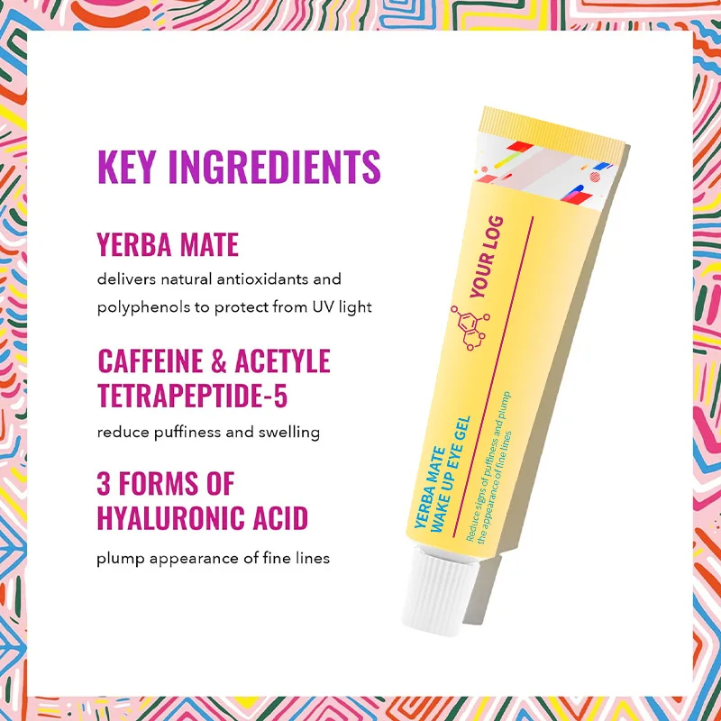Private Label yerba mate Hydrating Eye Gel For Removing Puffy Dark Circles For All Skin Types 15ml(pic1)