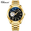 Gold black stainless steel strap