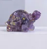 amethyst + gold foil