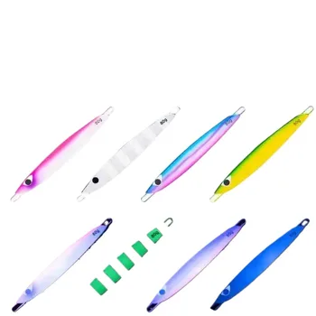 Cheery GS New OEM Slow Pitch Jigging Fishing Lure 60g 80g 130g 150g Metal Fast Sinking Jigs UV Glow Bait Electroplating – Metal Jig – view 3