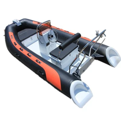 Zhenbo Rib 360 barca rigida gonfiabile in vetroresina con motore hypalon barca da pesca con costola rigida rib360