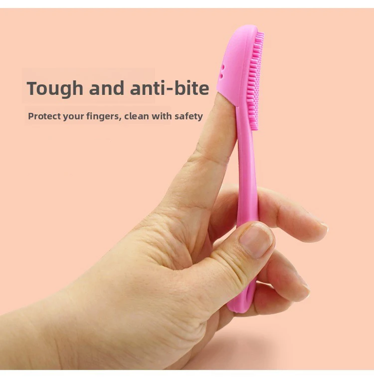 Silicone Pet Toothbrush Set for Dogs and Cats Finger Toothbrush for Easy Cleaning Dog & Cat Toothbrush details