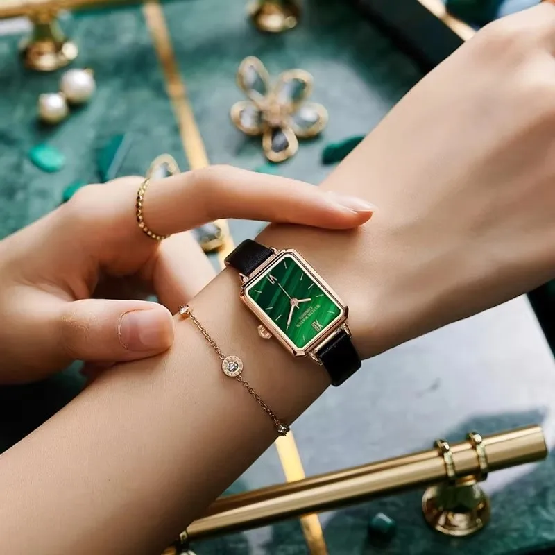 Wlisth S527 Luxury Green Dial Waterproof Watch