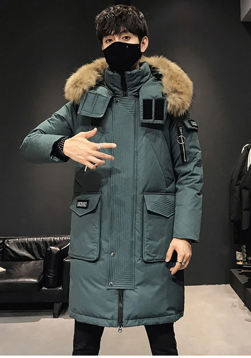 2024 Fashionable Thicken Jacket men Hooded Warm Lengthen Parka White duck down Hight Quality male New Winter Down Coat_voghion.com
