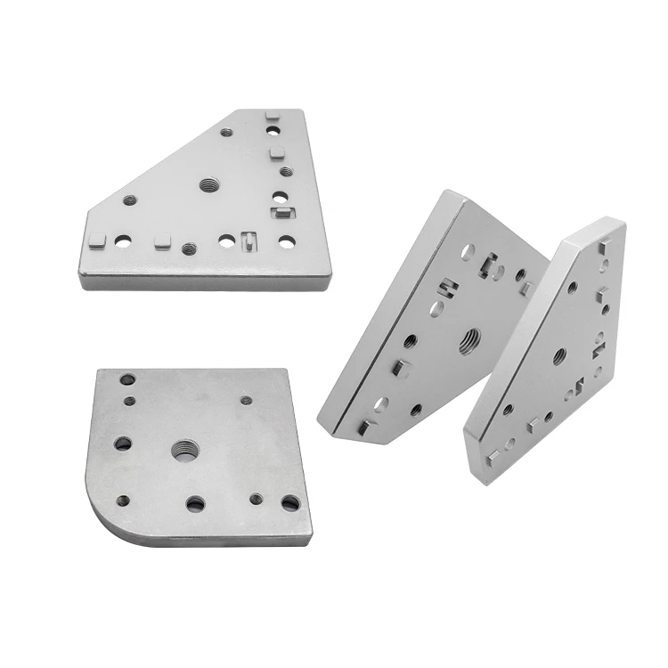 3030/4040 Aluminum Profile Universal Triangle Bottom Plate End Face Connection Plate Foot Cup Foot Mounting Part details