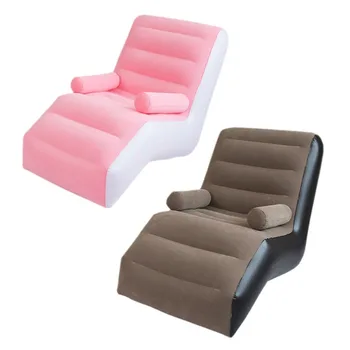 Modern S-Type Outdoor Inflatable Recliner Sofa Creative New Garden Furniture with Flocking for Lunch Break