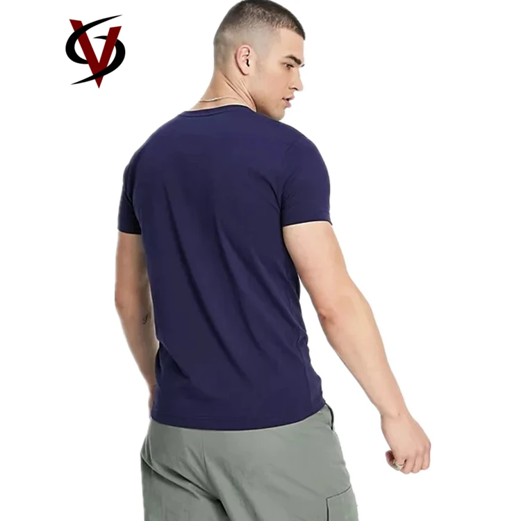 Muscle Fit 95% Bamboo 5% Spandex Men's T Shirts Quick Dry