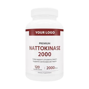 Premium Nattokinase 2000 Fu's 120 Vegetable Capsules, Helps Support Circulatory Health. Non-GMO.