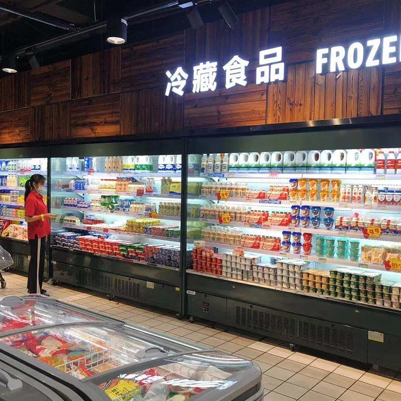 SUPERSNOW Retail Refrigeration Equipment Display Open Cooler