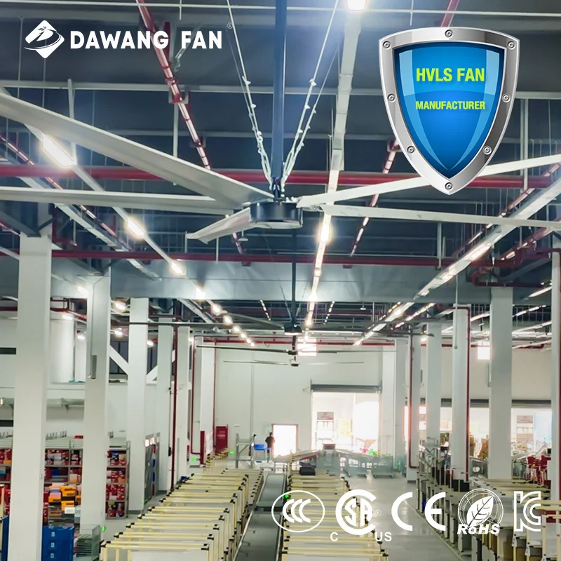 DAWANG FAN 18 футов Большой объём воздуха, большой вентилятор, склад HVLS, промышленный гигантский потолочный вентилятор