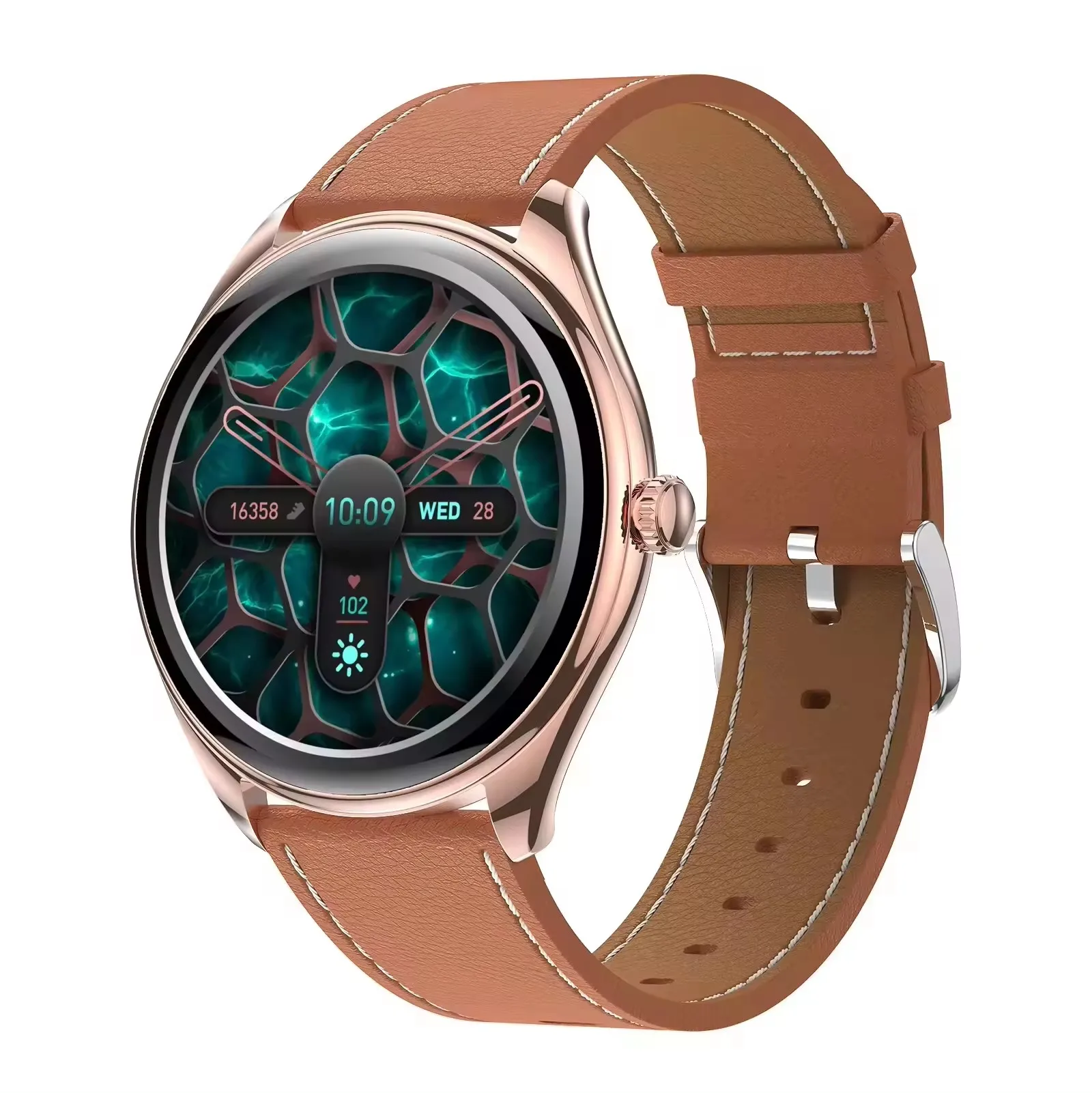 Montre connectée AMOLED de 1.43 pouce pour femmes, Bluetooth, appel