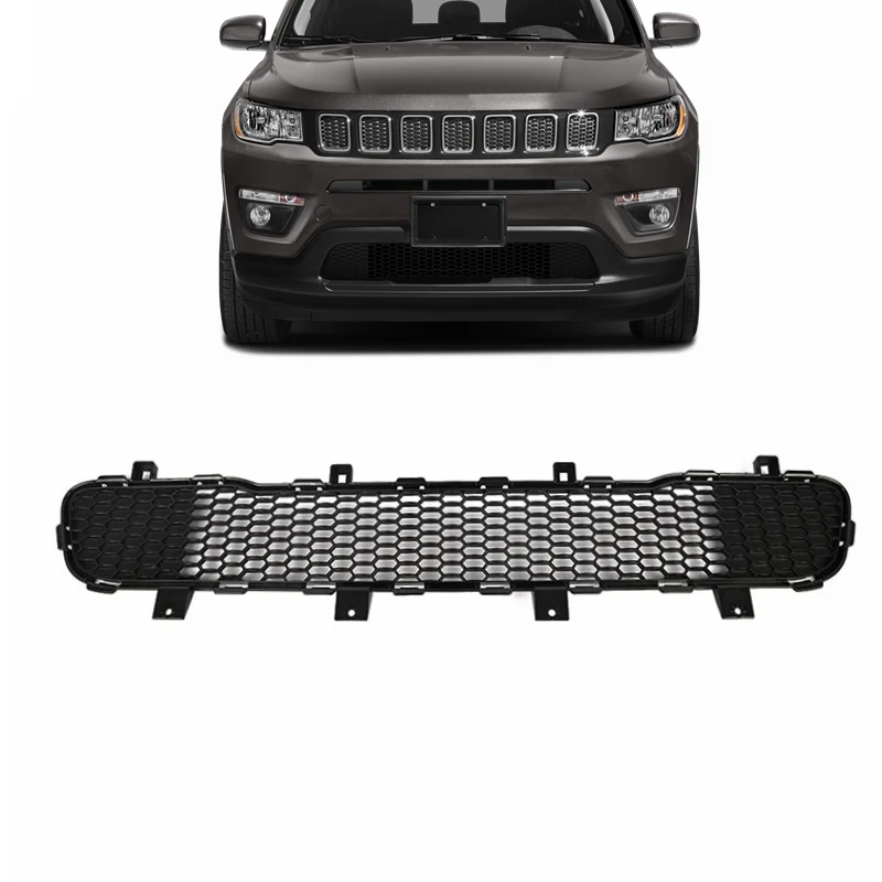 wholesale car body spare parts front bumper lower grille for Jeep compass 2017 2018 2019 2020 2021 2022 2023